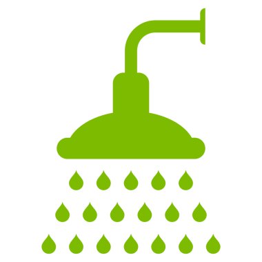 Duş düz vektör simgesi