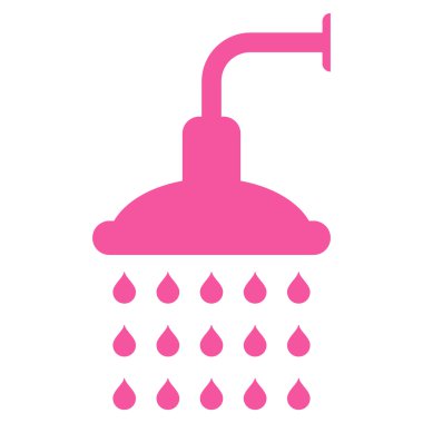 Duş düz vektör simgesi