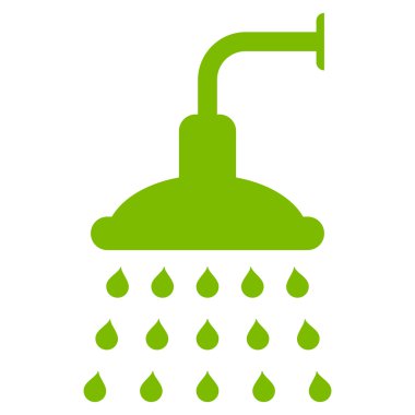 Duş düz vektör simgesi