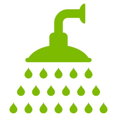 Duş düz vektör simgesi