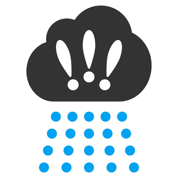 Storm Cloud Flat Vector Icon — Stock Vector