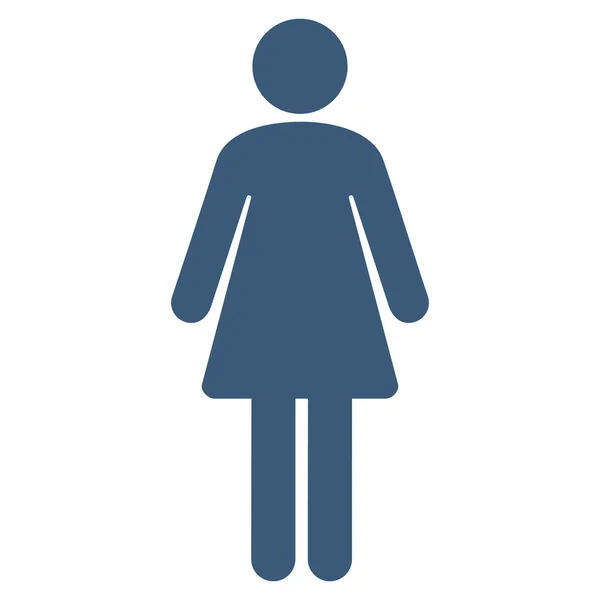 Woman Flat Vector Icon — Stock Vector