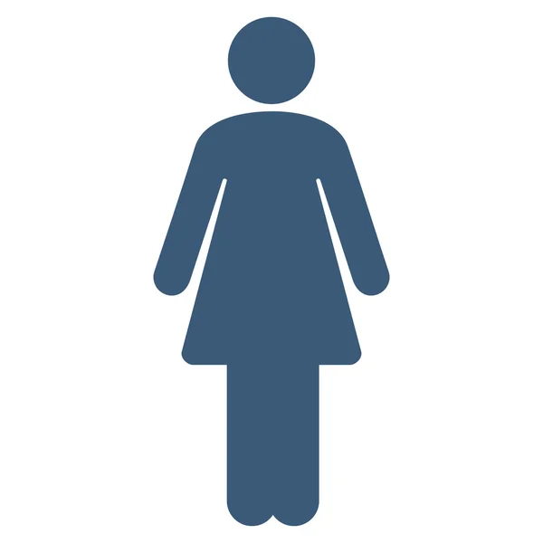 Woman Flat Vector Icon — Stock Vector