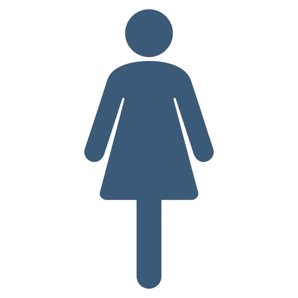 Woman Flat Vector Icon — Stock Vector