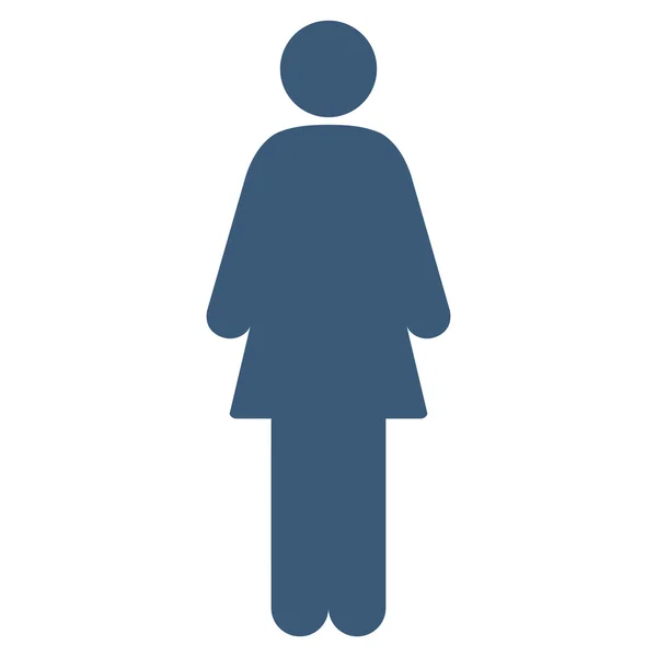 Woman Flat Vector Icon — Stock Vector