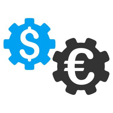 Uluslararası mali mekanik düz glif simgesi