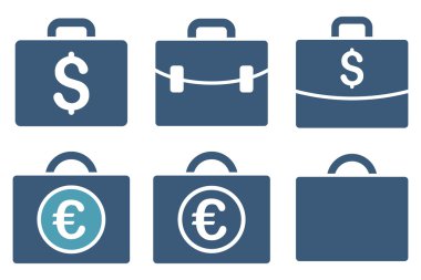 İş büyük düz vektör simgeler