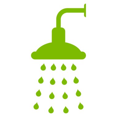 Duş düz vektör simgesi