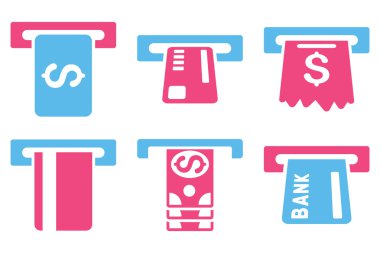 Kutu düz vektör simgeler ödemek