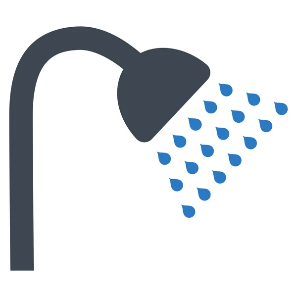 Icono de vector plano de ducha — Vector de stock
