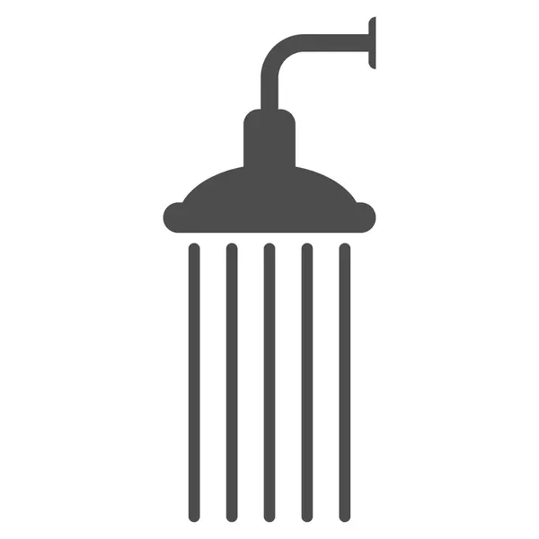 Shower Flat Vector Icon — Stock Vector