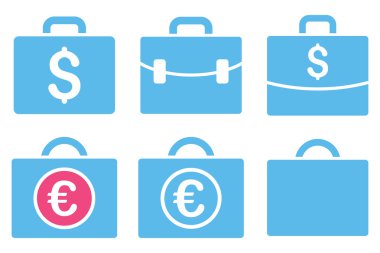 İş büyük düz vektör simgeler