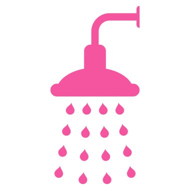 Duş düz vektör simgesi