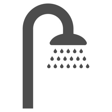 Duş düz vektör simgesi