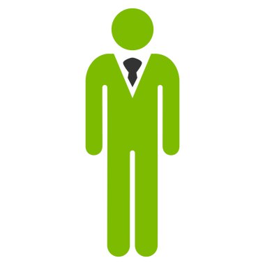 Erkek düz vektör simgesi