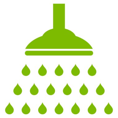 Duş düz vektör simgesi