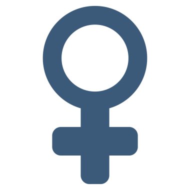 Kadın sembolü düz vektör simgesi