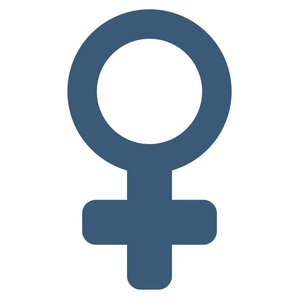 Simbolo femminile icona vettoriale piatta — Vettoriale Stock