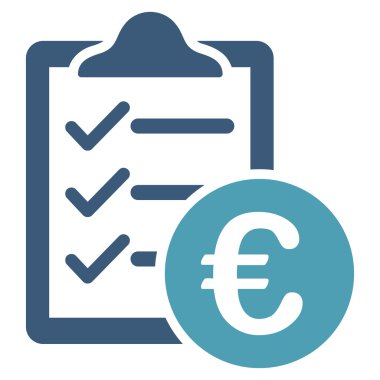 Euro satın alma Pad düz glif simgesi