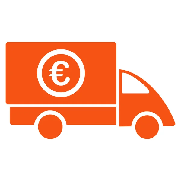 Икона "Euro Delivery Flat Glyph" — стоковое фото
