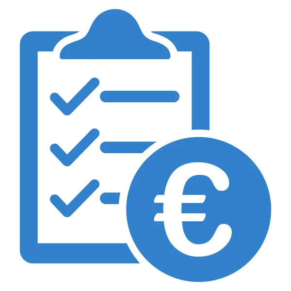 Euro aankoop Pad platte Glyph pictogram — Stockfoto