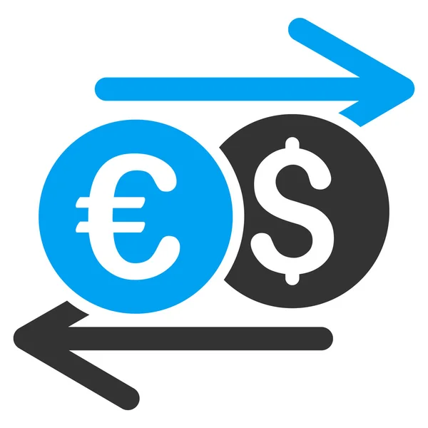 Valuta átváltási lapos Vector Icon — Stock Vector