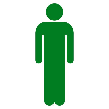 Adam düz vektör simgesi