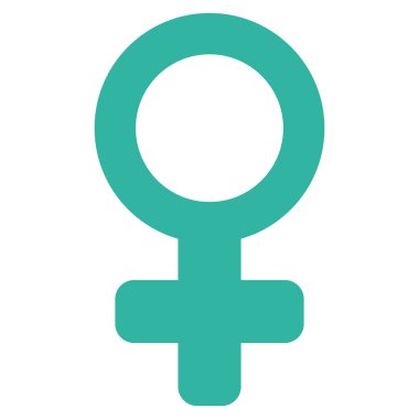 Kadın sembolü düz vektör simgesi