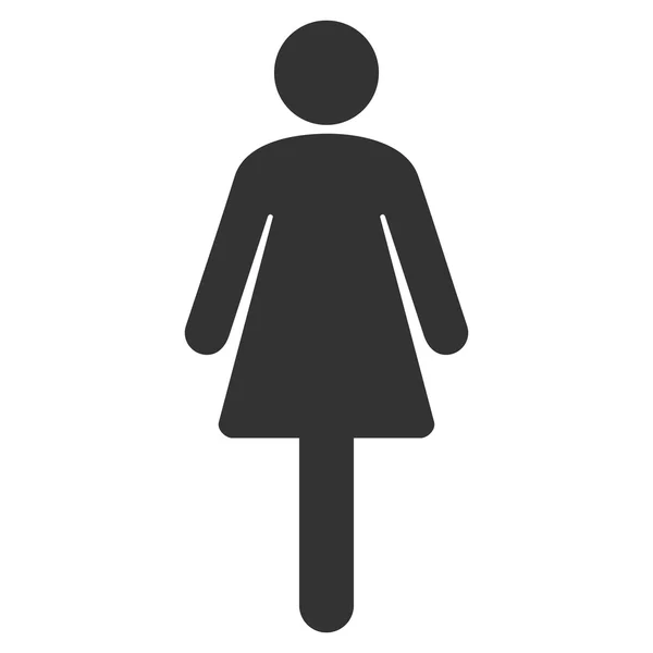 Femme Icône vectorielle plate — Image vectorielle