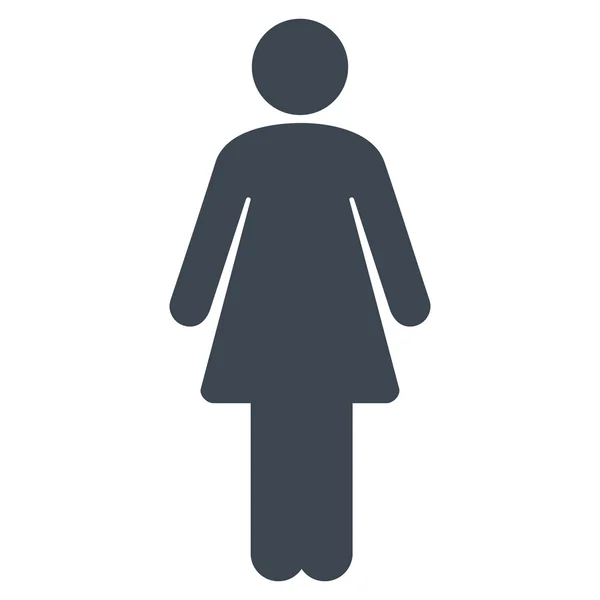 Woman Flat Vector Icon — Stock Vector