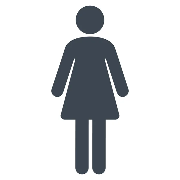 Woman Flat Vector Icon — Stock Vector