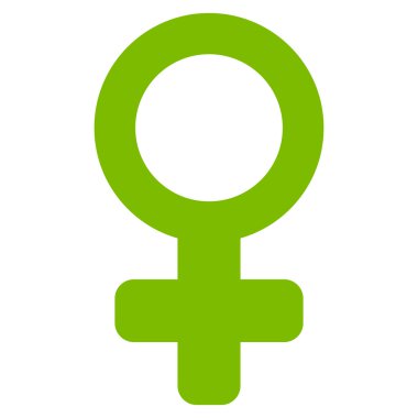 Kadın sembolü düz vektör simgesi