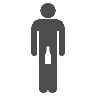 Adam düz vektör simgesi