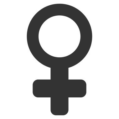 Kadın sembolü düz vektör simgesi