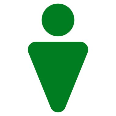 Adam düz vektör simgesi