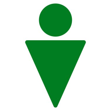 Adam düz vektör simgesi