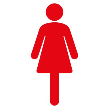 Kadın düz vektör simgesi
