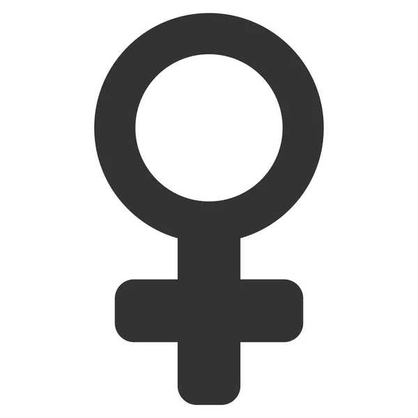 Símbolo femenino Vector plano Icono — Vector de stock