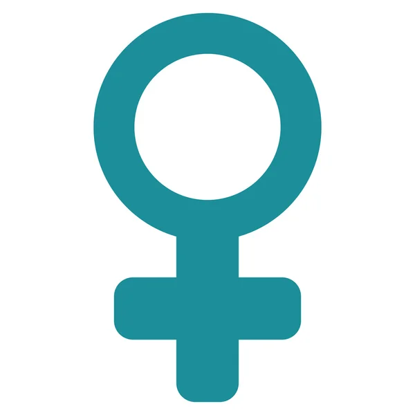 Símbolo Feminino Flat Vector Icon — Vetor de Stock