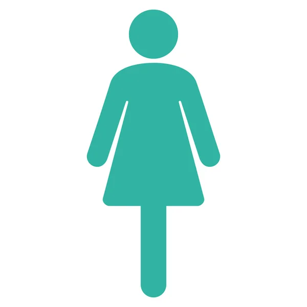 Woman Flat Vector Icon — Stock Vector