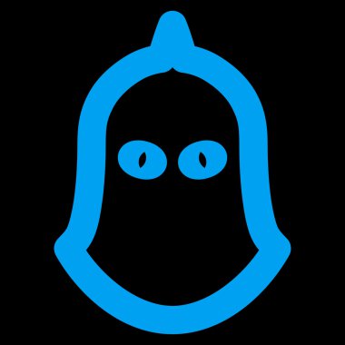 Cellat kask kontur vektör simgesi