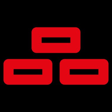 Tuğla kontur vektör simgesi