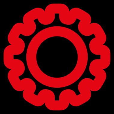 Dişli kontur vektör simgesi