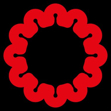 Dişli kontur vektör simgesi