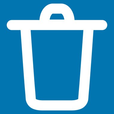 Kova kontur vektör simgesi