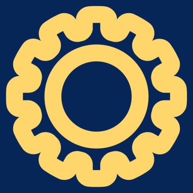 Dişli kontur vektör simgesi