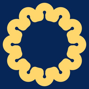 Dişli kontur vektör simgesi