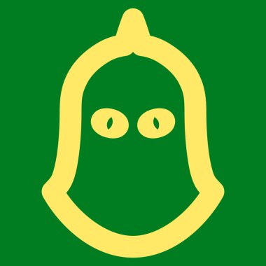 Cellat kask kontur vektör simgesi