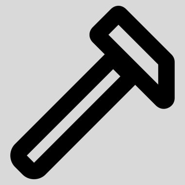 Çekiç kontur vektör simgesi