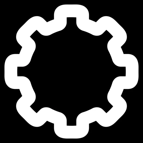 Cogwheel Stroke Vector Icono — Archivo Imágenes Vectoriales